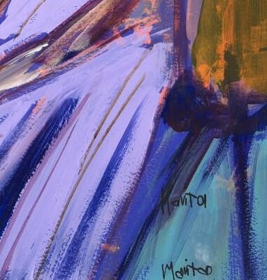 Brushwork detail