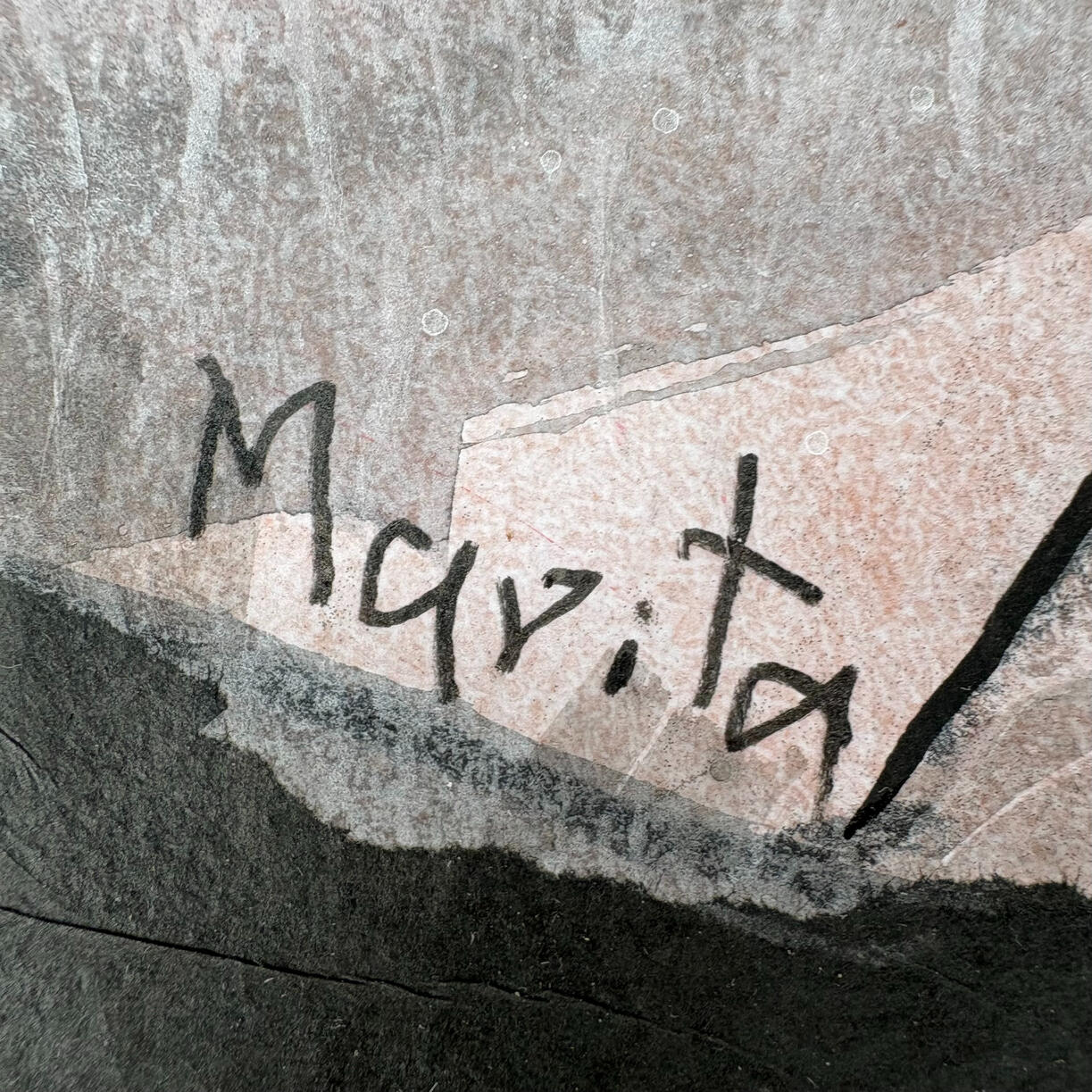 Brushwork detail
